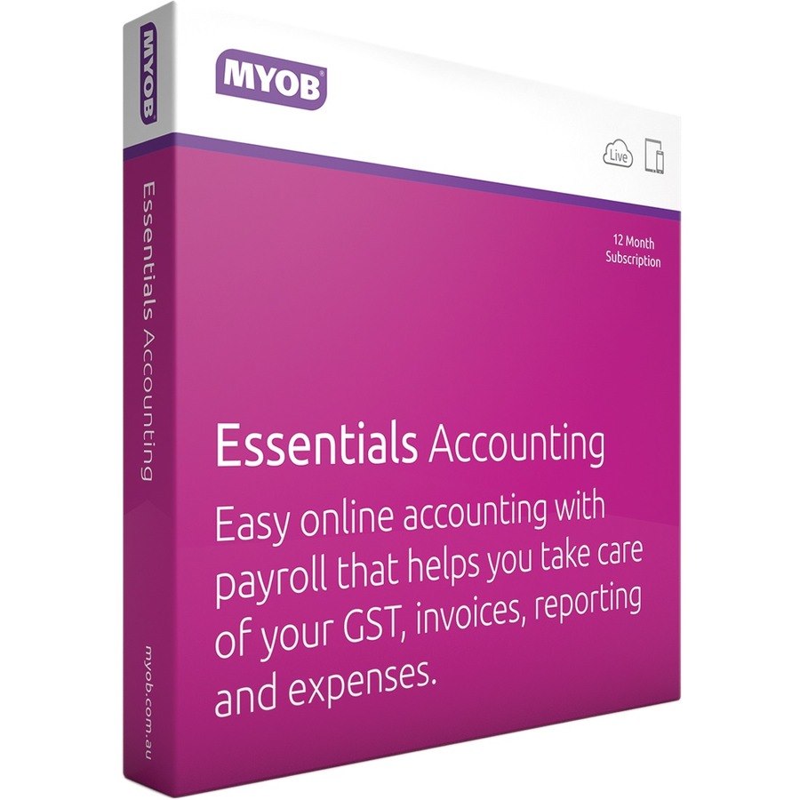 MYOB Essentials Accounting With Payroll - Box Packing