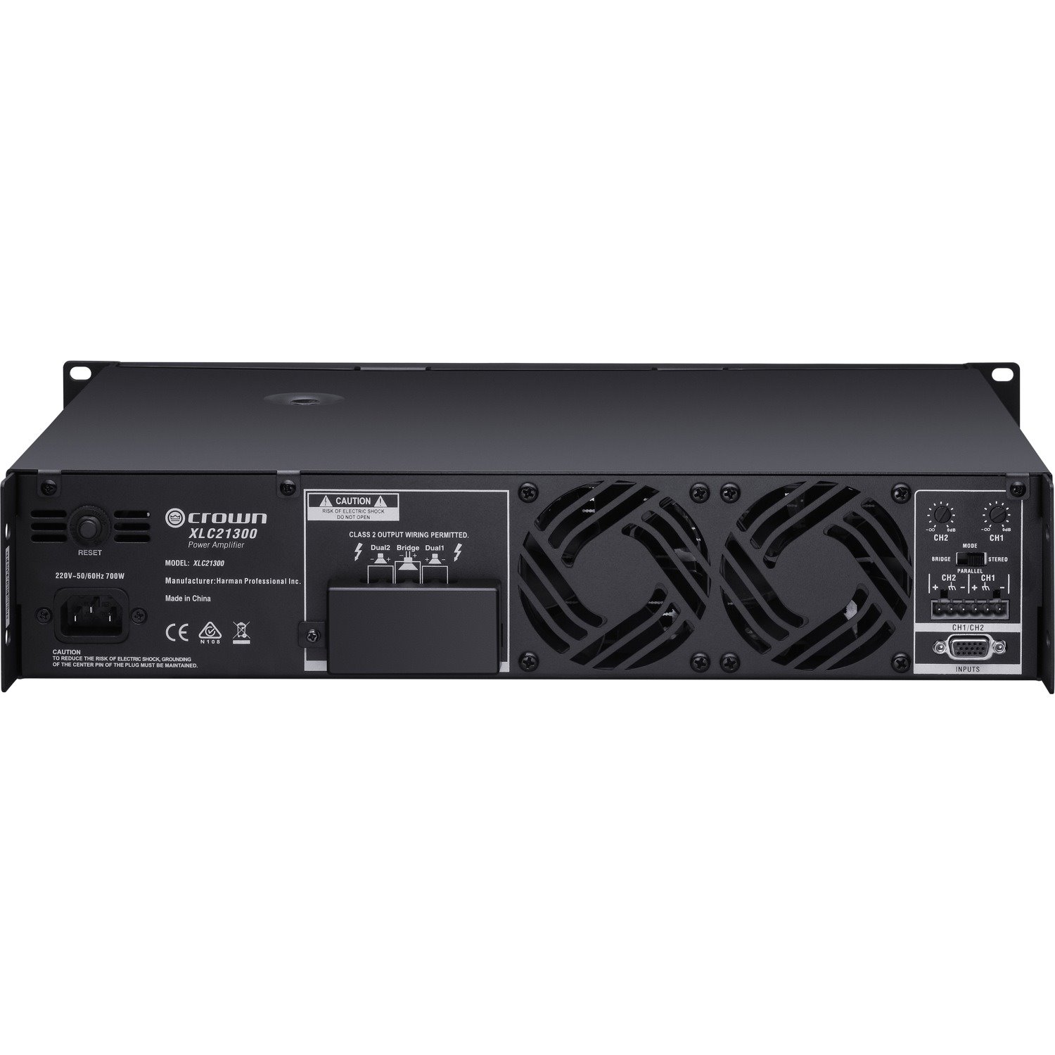 Crown XLC21300 Amplifier - 2600 W RMS - 2 Channel