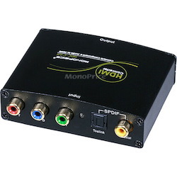 Monoprice Component (YPbPr) & S/PDIF Digital Coax/Optical Toslink Audio to HDMI Converter
