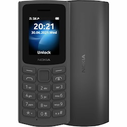 Nokia 105 4G Feature Phone - 1.8" TFT LCD QQVGA 120 x 160 - 4G - Charcoal