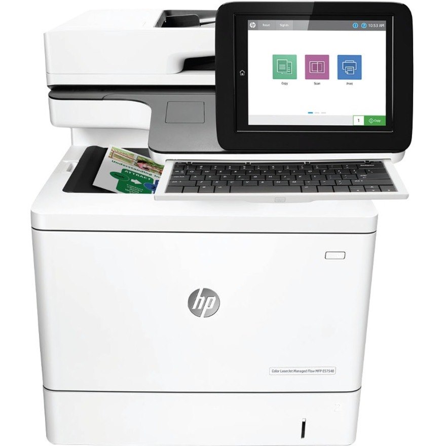 HP LaserJet Managed E57540c Laser Multifunction Printer - Colour