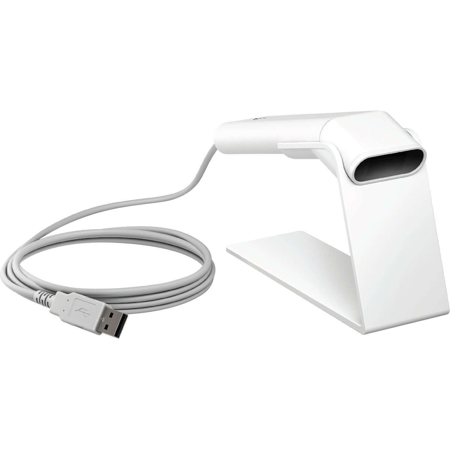 HP ElitePOS Handheld Barcode Scanner - Cable Connectivity - Ceramic White