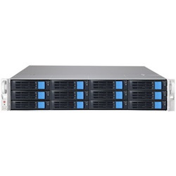 Sans Digital EliteNAS EN212L12-2U 12 Bay 12G SAS/6G SATA Hardware RAID 6 NAS+iSCSI Server