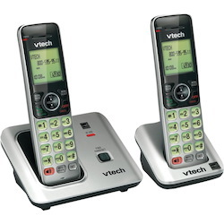 VTech CS6619-2 DECT 6.0 Cordless Phone - Silver