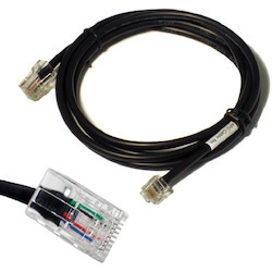 apg Printer Interface Cable | CD-101A-10 Cable for Cash Drawer to Printer | 1 x RJ-12 Male - 1 x RJ-45 Male | Connects to EPSON and Star Printers | 10' Length