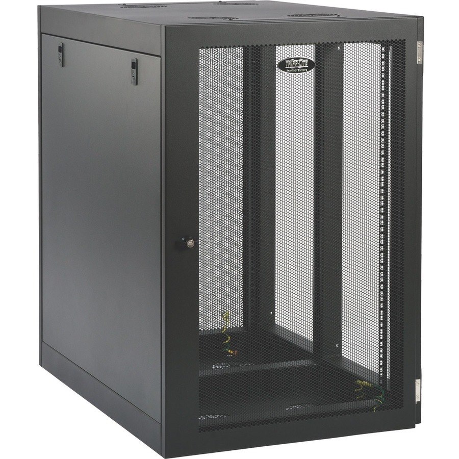 Tripp Lite by Eaton SmartRack 18U Heavy-Duty Low-Profile Server-Depth Side-Mount Wall-Mount Rack Enclosure Cabinet