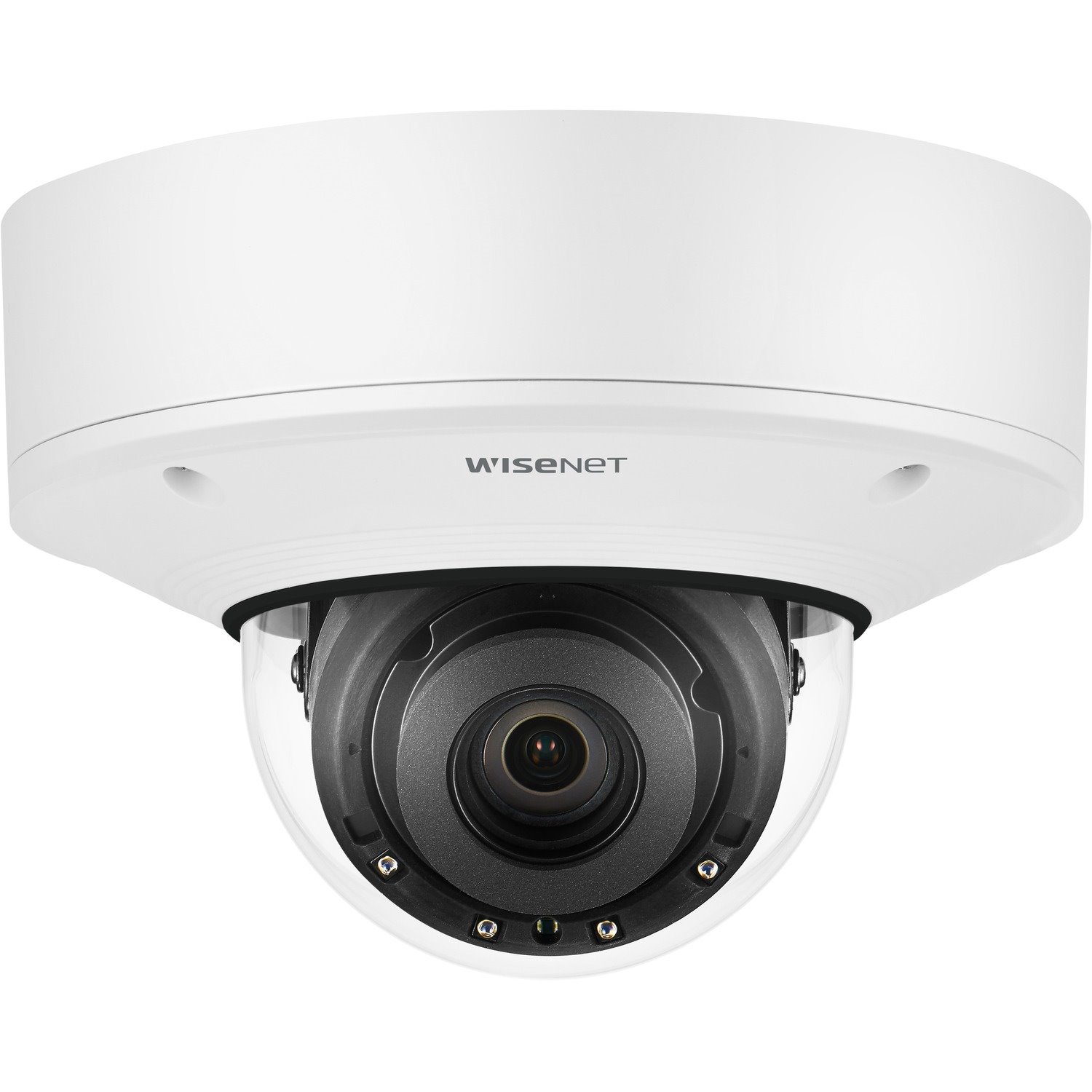 Hanwha Techwin PNV-A9081R 8 Megapixel Outdoor 4K Network Camera - Color - Dome - White
