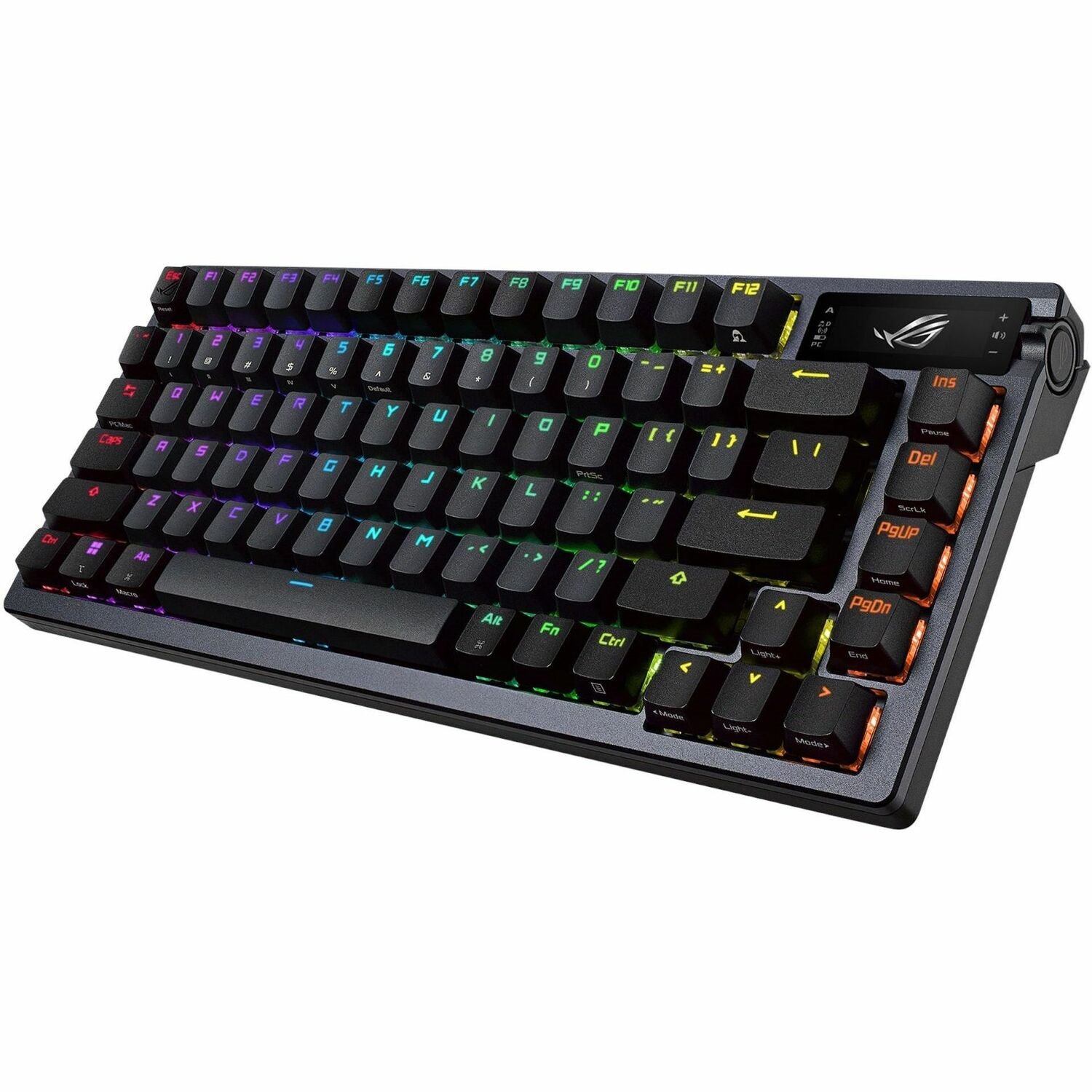 Asus ROG Azoth Gaming Keyboard - Wired/Wireless Connectivity - USB 2.0 Interface - RGB LED - Black