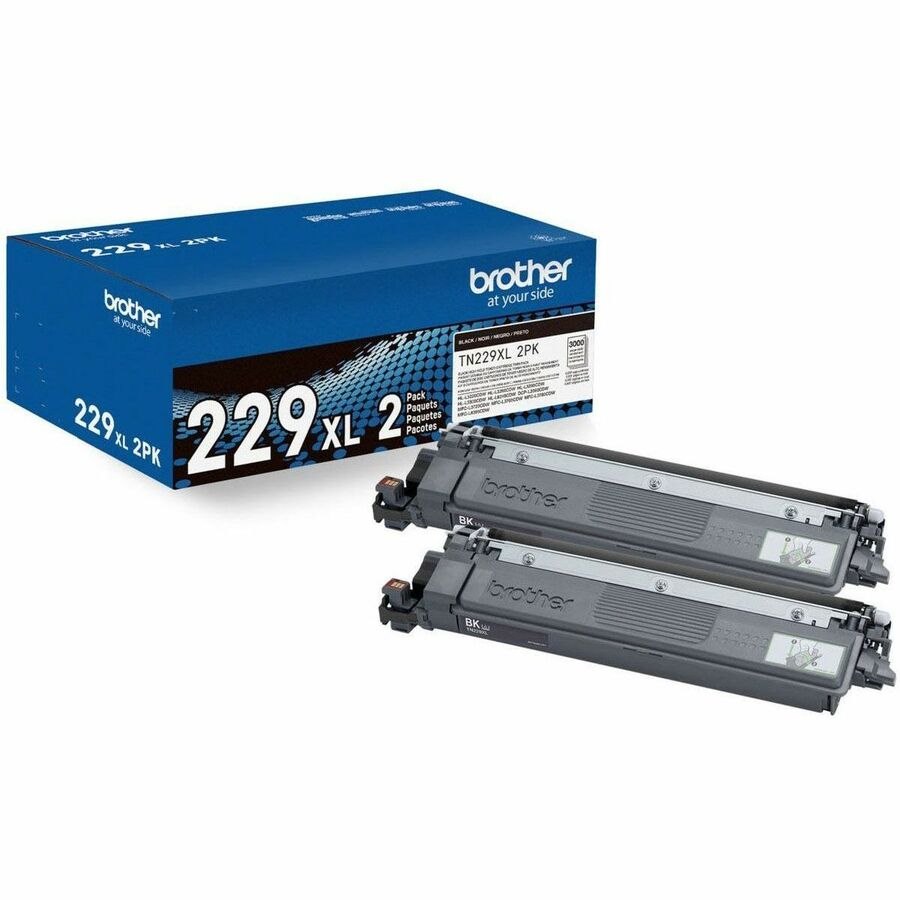 Brother Genuine TN229XL2PK High-yield Black Toner Cartridge Twin-Pack