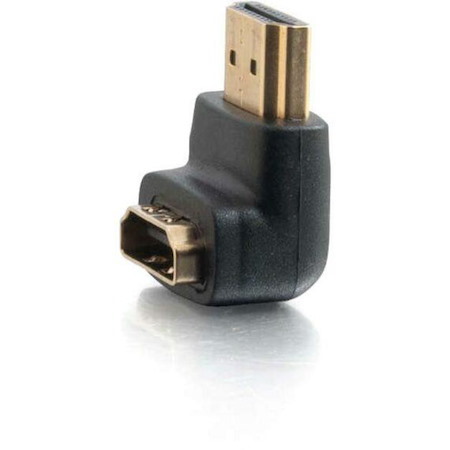 C2G HDMI Male to Female Adapter - 90 Degree HDMI Adapter - 1080p - Black