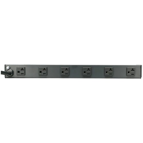 Tripp Lite by Eaton 1U Rack-Mount Power Strip, 120V, 20A, 5-20P, 12 Outlets (6 Front-Facing, 6-Rear-Facing) 15 ft. (4.57 m) Cord