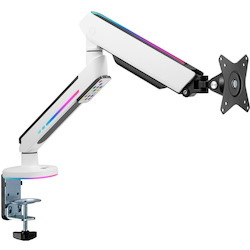 SIIG Premium Single Monitor Arm Desk Mount with Gaming RGB Lighting