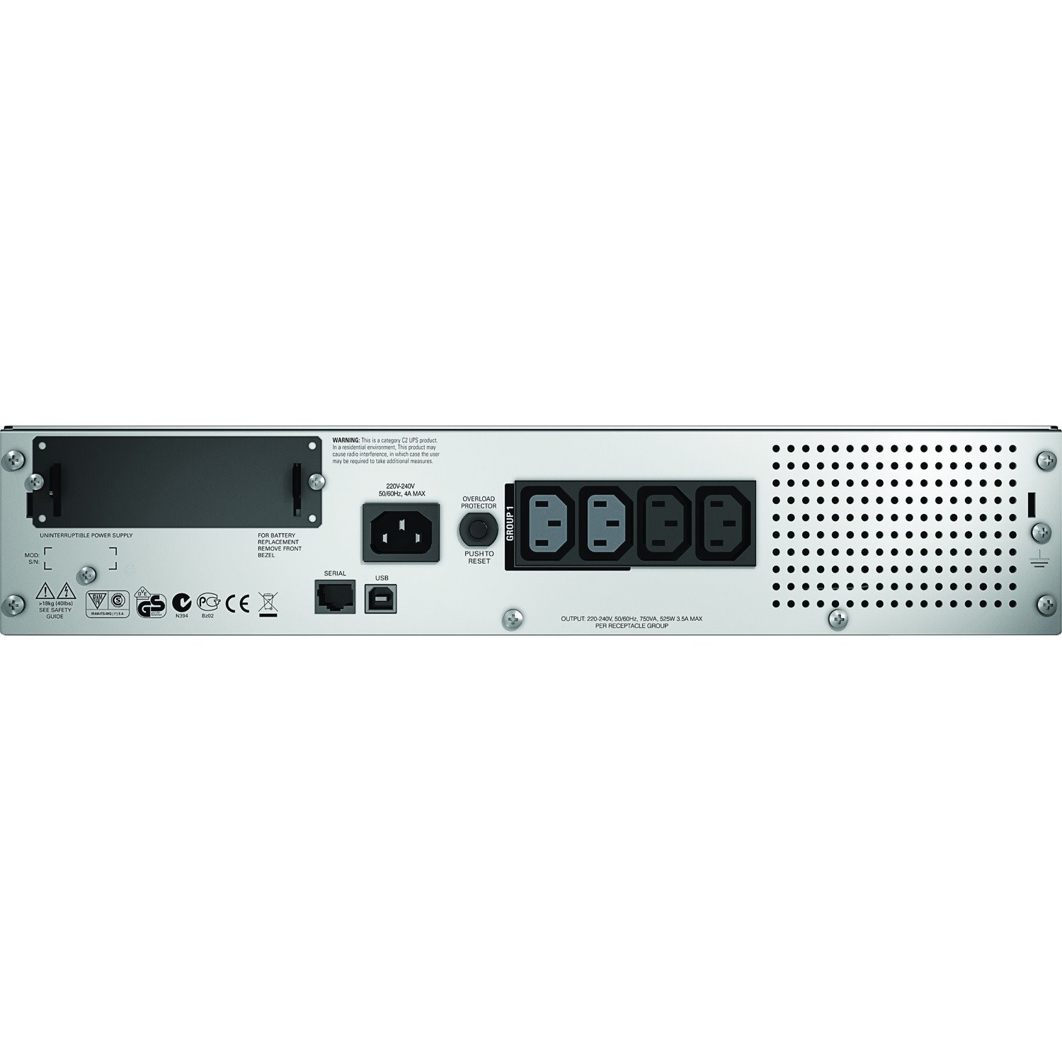 APC by Schneider Electric Smart-UPS Line-interactive UPS - 750 VA/500 W