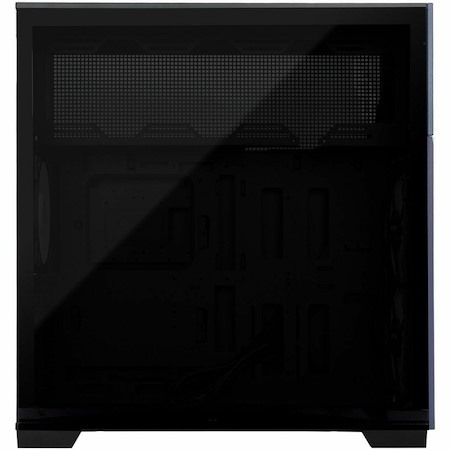 In Win IW-CS-F5BLK-3AN140 Computer Case - EATX, ATX Motherboard Supported - Full-tower - SECC, Tempered Glass, Wood - Black