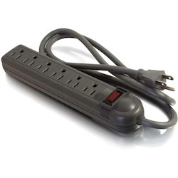 C2G 6-Outlet Power Strip with Surge Suppression