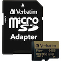 Verbatim PRO Plus 64 GB Class 10/UHS-I (U3) microSDXC - 1 Pack