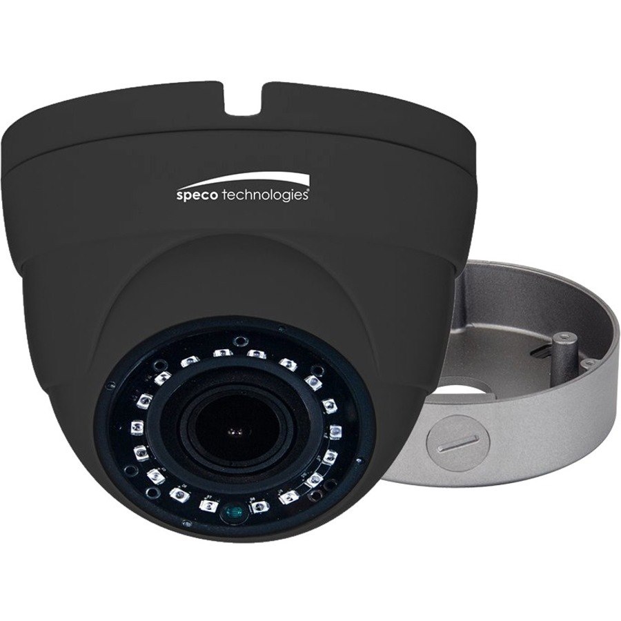 Speco 2 Megapixel HD Surveillance Camera - Color, Monochrome - Dome - Dark Gray