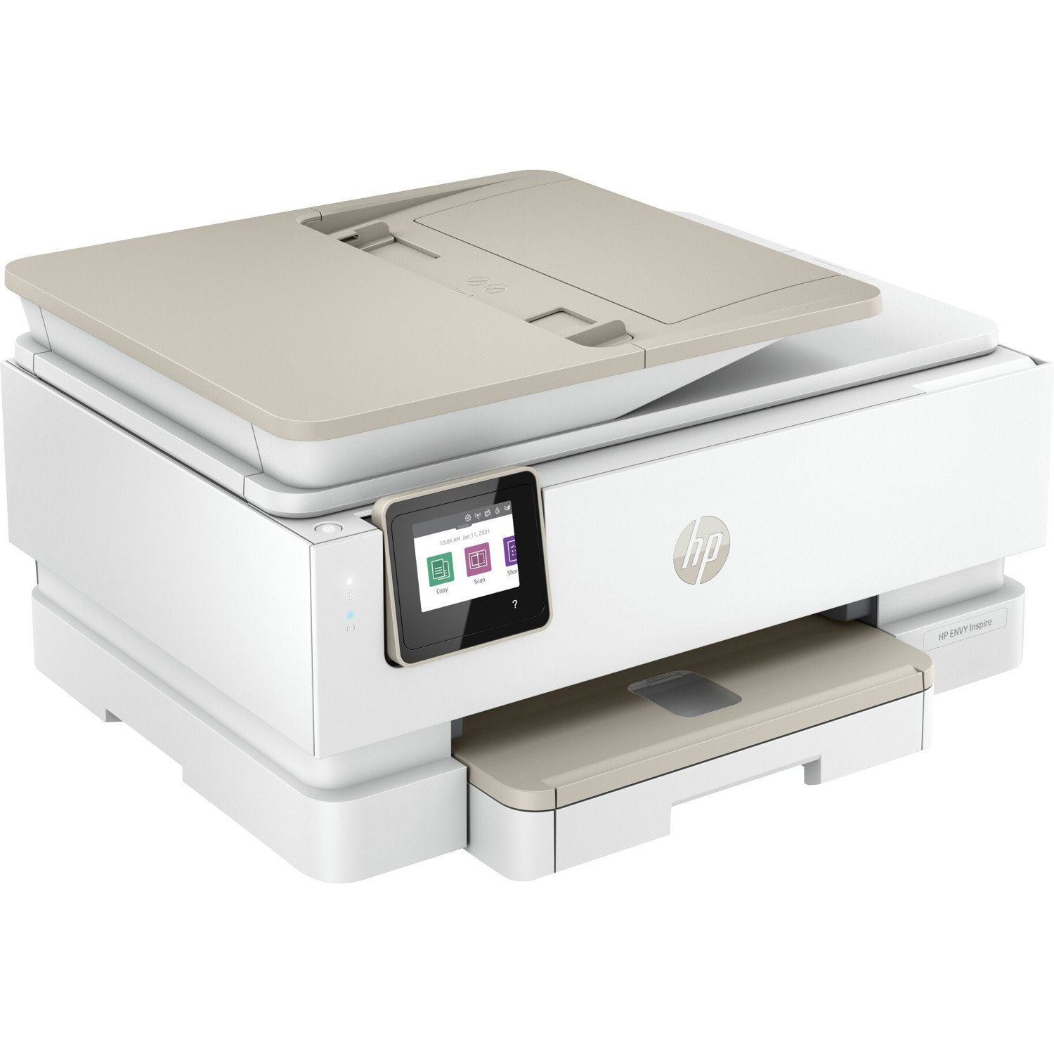 HP ENVY Inspire 7955e Inkjet Multifunction Printer-Color-Copier/Scanner-ppm Mono/10 ppm Color Print-4800x1200 dpi Print-Automatic Duplex Print-1000 Pages-125 sheets Input-Color Flatbed Scanner-1200 dpi Optical Scan-Wireless LAN