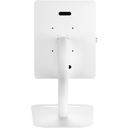 CTA Digital Premium Height-Adjustable Floor-to-Desk Security Kiosk for Tablets (White)