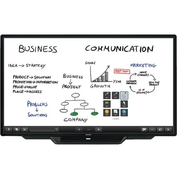 Sharp AQUOS BOARD PN-L803CA 80" Class LCD Touchscreen Monitor - 16:9