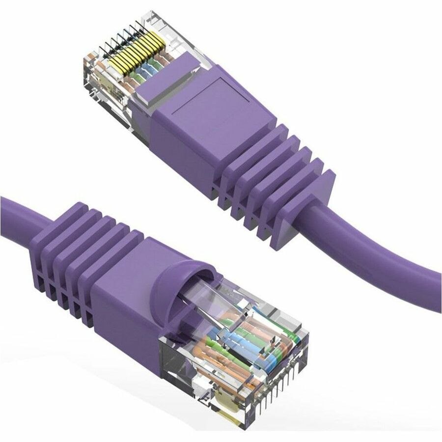 Axiom 35FT CAT5E 350mhz Patch Cable Molded Boot (Purple) - TAA Compliant