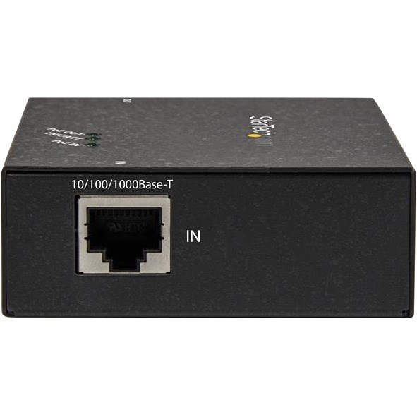 StarTech.com 1 Port Gigabit PoE+ Extender - 802.3at and 802.3af - 100 m (330 ft) - Power over Ethernet Extender - PoE Repeater Network Extender