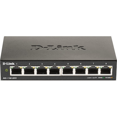 D-Link DGS-1100 DGS-1100-08V2 8 Ports Manageable Ethernet Switch