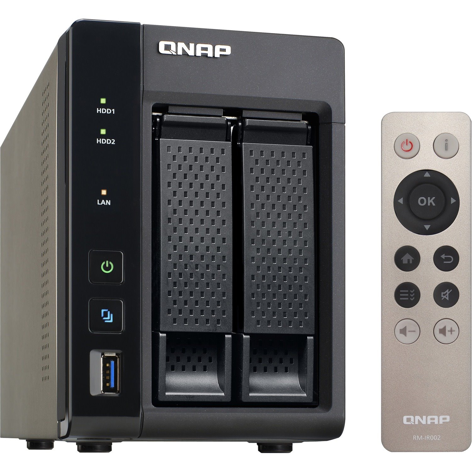 QNAP Turbo NAS TS-253A 2 x Total Bays SAN/NAS Storage System - 6 TB HDD - 512 MB Flash Memory Capacity - Intel Celeron N3150 Quad-core (4 Core) 1.60 GHz - 4 GB RAM - DDR3L SDRAM Tower