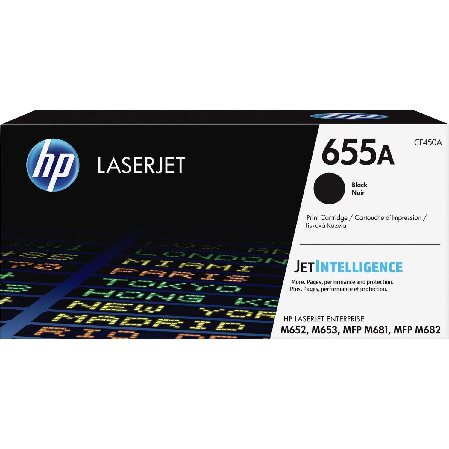 HP 655A Original Laser Toner Cartridge - Black - 1 / Pack