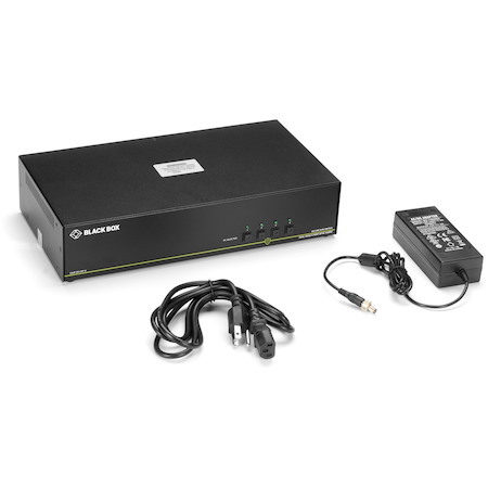 Black Box Secure NIAP 3.0 KVM Switch - Dual-Head, HDMI, CAC, 4K, 4-Port