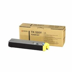 Kyocera TK-520Y Original Laser Toner Cartridge - Yellow Pack