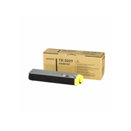 Kyocera TK-520Y Original Laser Toner Cartridge - Yellow Pack