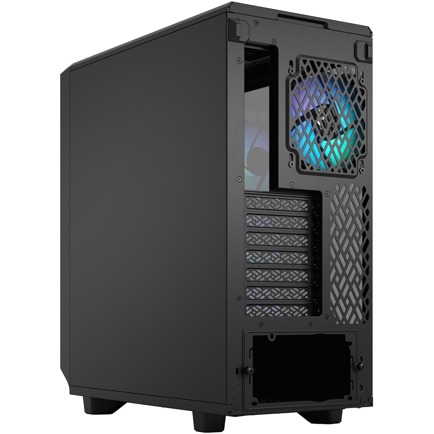 Fractal Design Meshify 2 Compact RGB Computer Case - ATX Motherboard Supported - Mid-tower - Steel, Mesh, Tempered Glass - Black