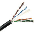 Weltron 1000ft Cat6 UTP 550 MHz Solid PVC CMR Cable - Black