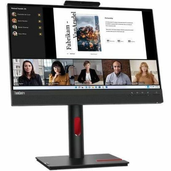 Lenovo ThinkCentre Tiny-In-One 22 Gen 5 22" Class Webcam Full HD LED Monitor - 16:9 - Black