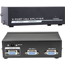 4XEM 2-Port VGA Splitter 350 MHz