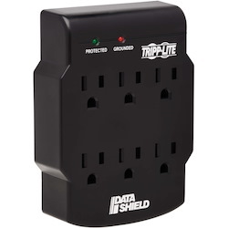 Tripp Lite Surge Protector Wallmount Direct Plug In 120V 6 Outlet 540 Joules Black