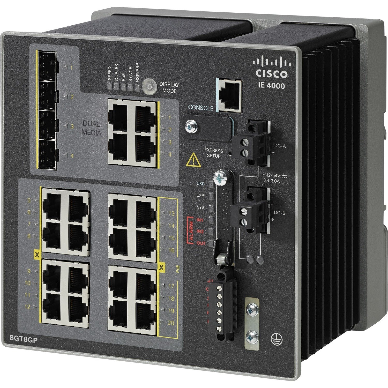 Cisco IE-4000-8GT8GP4G-E Industrial Ethernet Switch