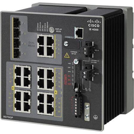 Cisco 4000 IE-4000-8GT8GP4G-E 20 Ports Manageable Ethernet Switch