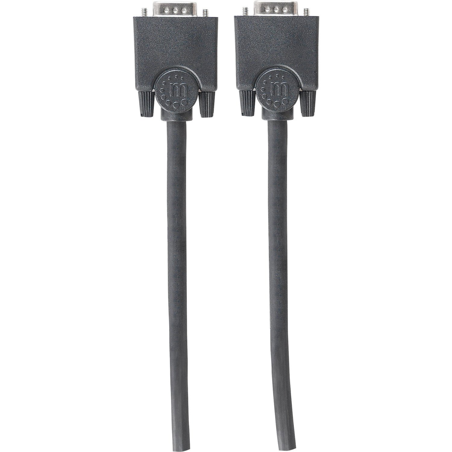 Manhattan SVGA HD15 Male to HD15 Male Monitor Cable, 6', Black