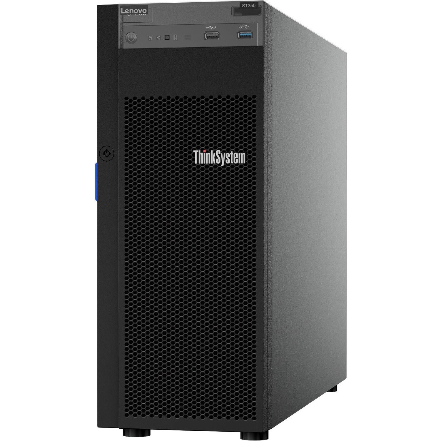 Lenovo ThinkSystem ST250 7Y45A02YEA 4U Tower Server - 1 x Intel Xeon E-2278G 3.40 GHz - 16 GB RAM - Serial ATA/600, 12Gb/s SAS Controller