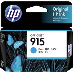 HP 915 Original Inkjet Ink Cartridge - Cyan - 1 Each
