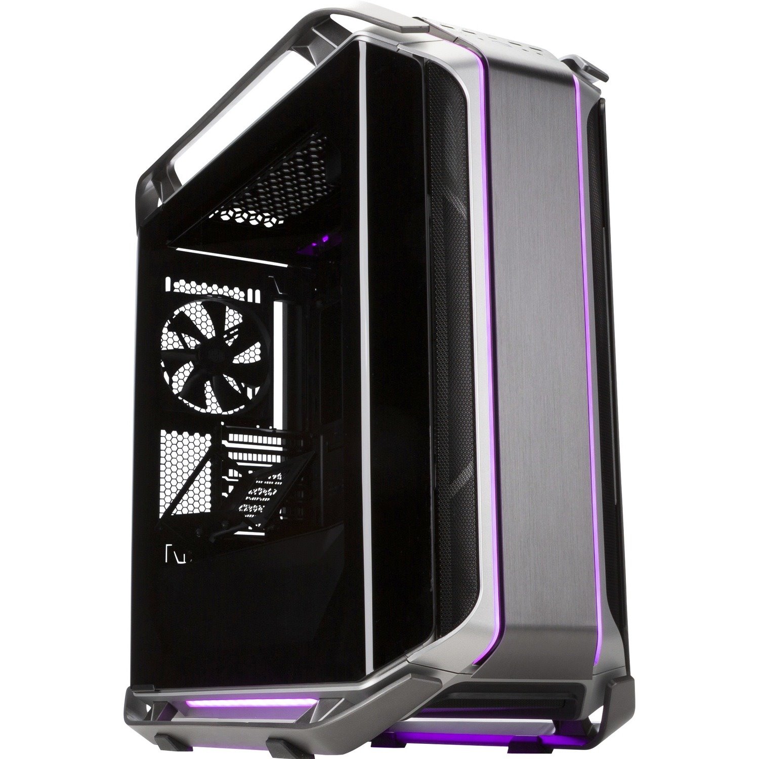 Cooler Master Cosmos C700M Computer Case - Mini ITX, Micro ATX, ATX, EATX Motherboard Supported - Full-tower - Steel, Tempered Glass - Silver, Black