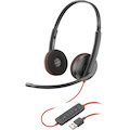 Plantronics Blackwire C3220 Wired Over-the-head Stereo (Dual Ear) Headset - Wired via Usb-A 