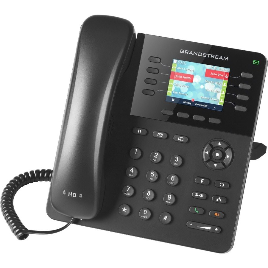 Grandstream GXP2135 IP Phone - Corded/Cordless - Corded - Bluetooth - Wall Mountable - Black