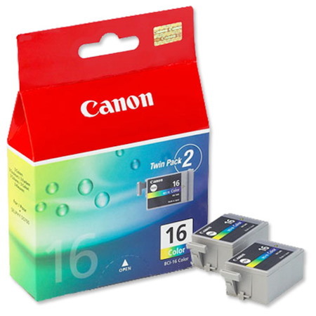 Canon BCI-16CL Original Inkjet Ink Cartridge - Colour - 2 Pack