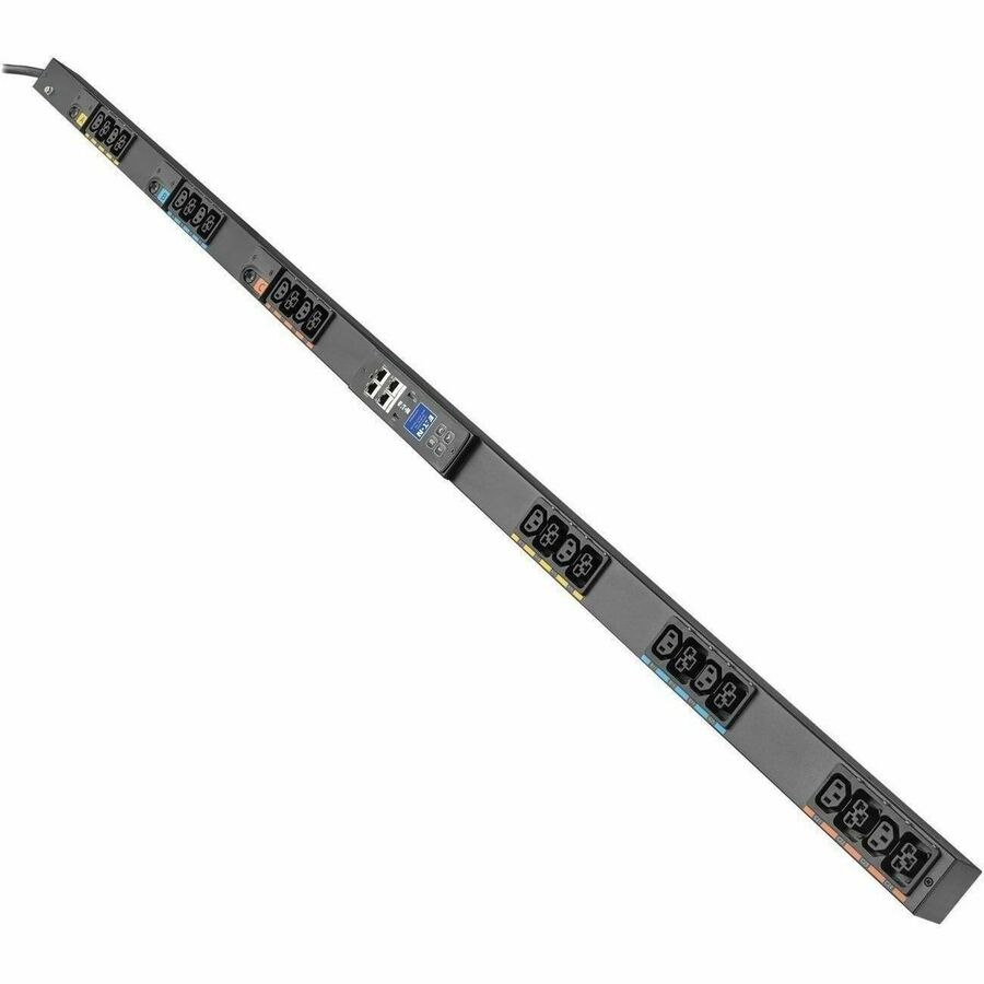 Eaton 3-Phase Managed Rack PDU G4, 120/208V, 24 Outlets, 16A, 5.8kW, L21-20 Input, 10 ft. Cord, 0U Vertical