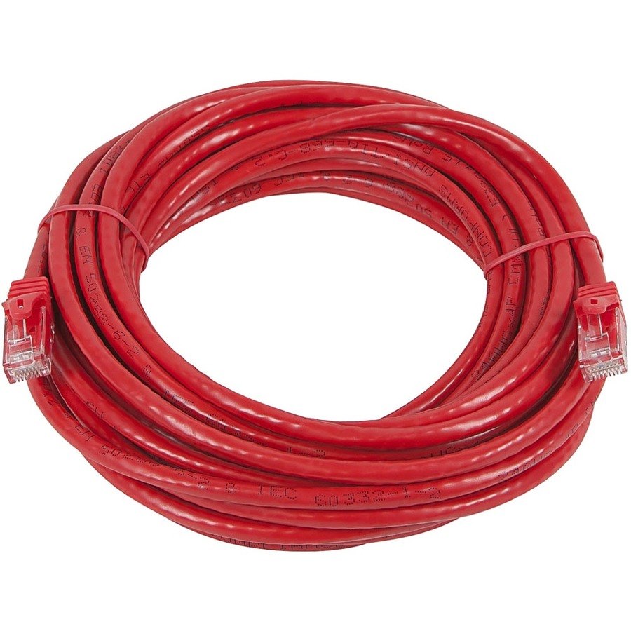 Monoprice FLEXboot Series Cat5e 24AWG UTP Ethernet Network Patch Cable, 25ft Red