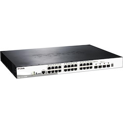 D-Link SmartPro DGS-1510 DGS-1510-28XMP 24 Ports Manageable Ethernet Switch - Gigabit Ethernet, 10 Gigabit Ethernet - 1000Base-T, 10/100/1000Base-T, 10GBase-SR, 10GBase-X, 1000Base-X, 1000Base-SX, 1000Base-LX, 10GBase-LRM