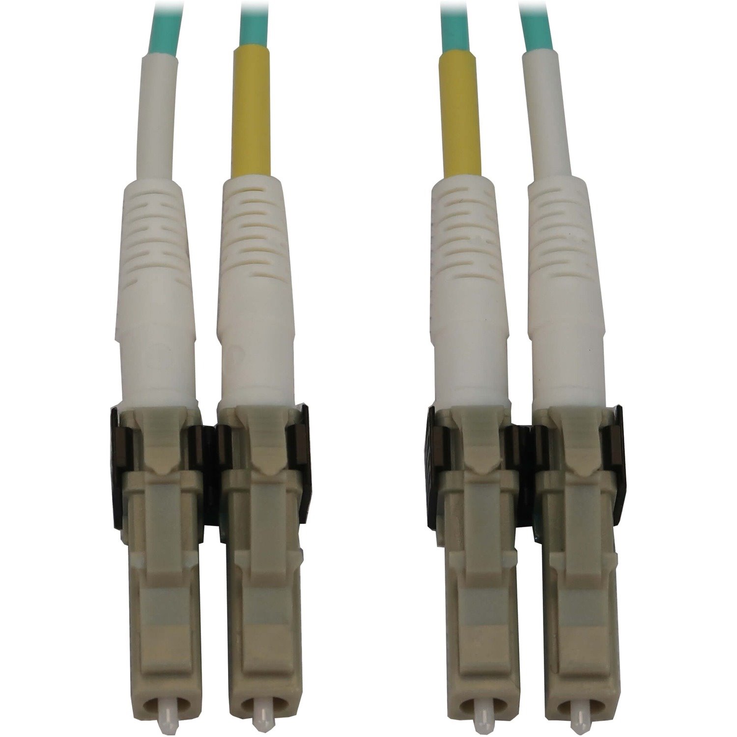 Eaton Tripp Lite Series 400G Multimode 50/125 OM3 Switchable Fiber Optic Cable (Duplex LC-PC M/M), LSZH, Aqua, 10 m (32.8 ft.)